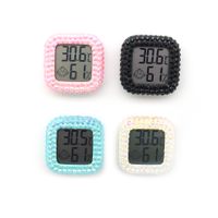 Simple Style Square Plastic Indoor Thermometer 1 Piece main image 1