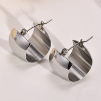 Einfacher Stil Geometrisch Titan Stahl Metall Ohrringe 1 Paar main image 5