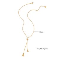 Stainless Steel 18K Gold Plated Simple Style Commute Plating Water Droplets Jewelry Set main image 2