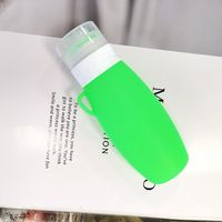 Casual Vacation Solid Color Silica Gel Portable Storage Bottle sku image 4