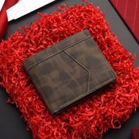Men's Solid Color Pu Leather Flip Cover Coin Purse sku image 2