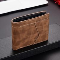 Men's Solid Color Pu Leather Flip Cover Coin Purse main image 5