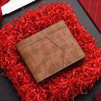 Men's Solid Color Pu Leather Flip Cover Coin Purse sku image 3