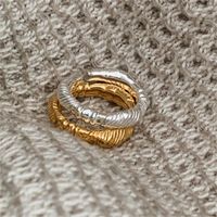 Einfacher Stil Einfarbig Sterling Silber Offener Ring main image 1