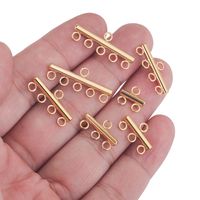 1 Piece Stainless Steel Geometric Polished Connector Simple Style Commute main image 4