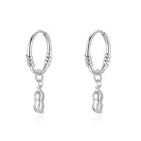 1 Paire Style Simple Traverser Dauphin Forme De Cœur Argent Sterling Boucles D'oreilles Cerceau sku image 11