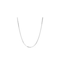 Simple Style Solid Color Sterling Silver Plating Chain Unisex Necklace main image 4