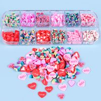 Valentine's Day Cute Sweet Heart Shape Plastic Nail Decoration Accessories 1 Piece main image 1