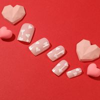 Valentine's Day Cute Sweet Heart Shape Plastic Nail Patches 1 Set main image 2
