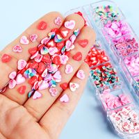 Valentine's Day Cute Sweet Heart Shape Plastic Nail Decoration Accessories 1 Piece main image 4