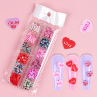 Valentine's Day Cute Sweet Heart Shape Plastic Nail Decoration Accessories 1 Piece main image 5