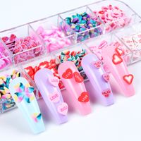 Valentine's Day Cute Sweet Heart Shape Plastic Nail Decoration Accessories 1 Piece main image 3