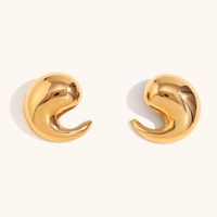 1 Pair Simple Style Commute Butterfly Inlay Stainless Steel Zircon Ear Studs main image 4