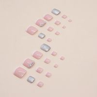 French Style Sweet Solid Color Plastic Nail Patches 1 Piece main image 2