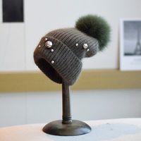 Women's Casual Solid Color Eaveless Wool Cap main image 5