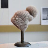 Women's Casual Solid Color Eaveless Wool Cap main image 4