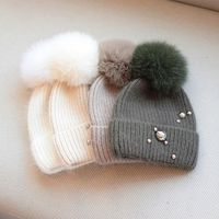 Women's Casual Solid Color Eaveless Wool Cap main image 2