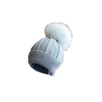 Baby Girl's Baby Boy's Cute Solid Color Pom Poms Baby Hat main image 2