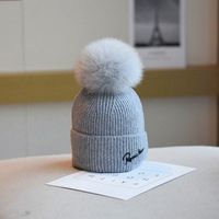 Women's Sweet Simple Style Solid Color Pom Poms Eaveless Wool Cap sku image 6