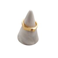 Simple Style Geometric Brass Plating Inlay Rhinestones 18k Gold Plated Women's Rings main image 3