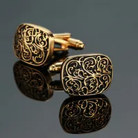 Business Geometric Copper Plating Men's Cufflinks sku image 16