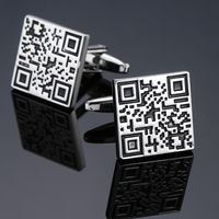 Business Geometric Copper Plating Men's Cufflinks sku image 3