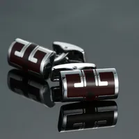 Business Geometric Copper Plating Men's Cufflinks sku image 9