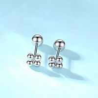 1 Pair Simple Style Geometric Plating Sterling Silver Ear Studs main image 4