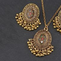Retro Oval Alloy Plating Women's Earrings Necklace main image 5