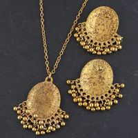 Retro Oval Alloy Plating Women's Earrings Necklace main image 2