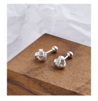 1 Pair Simple Style Geometric Plating Sterling Silver Ear Studs sku image 1