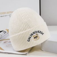 Women's Cartoon Style Cute Simple Style Letter Eaveless Wool Cap sku image 5