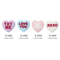 Sweet Simple Style Letter Heart Shape Resin Nail Decoration Accessories 1 Piece main image 5