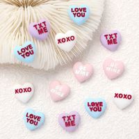Sweet Simple Style Letter Heart Shape Resin Nail Decoration Accessories 1 Piece main image 4