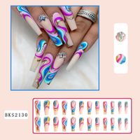 Retro Sweet Flower Plastic Nail Patches 1 Set main image 5