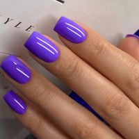 French Style Simple Style Solid Color Plastic Nail Patches 1 Set sku image 23