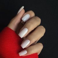 French Style Simple Style Solid Color Plastic Nail Patches 1 Set sku image 4