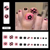 Sweet Pastoral Flower Plastic Nail Patches 1 Piece sku image 13