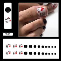 Sweet Pastoral Flower Plastic Nail Patches 1 Piece sku image 16