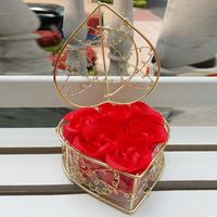 Romantisch Süss Herzform Rose Seifenblume Gruppe Datum Festival Strauß sku image 1
