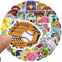 50 Stickers De Cahier De Valise De Décoration Personnalisée De Collection De Sports De Boule main image 5