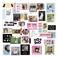 100  1 Piece Cat School Pvc Self-adhesive Cute Stickers sku image 1
