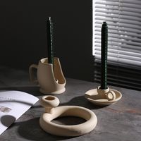 Simple Style Irregular Ceramics Vase Artificial Decorations main image 4