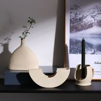Simple Style Irregular Ceramics Vase Artificial Decorations main image 3