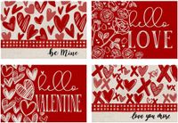 Valentine's Day Casual Vacation Letter Linen Tablecloth sku image 11