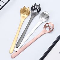 Cute Cat Stainless Steel Spoon 1 Piece main image 1