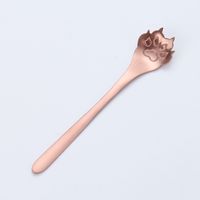 Cute Cat Stainless Steel Spoon 1 Piece sku image 10