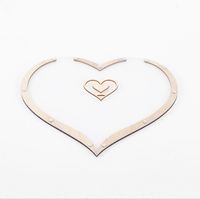 Valentine's Day Simple Style Heart Shape Wood Banquet Party Decorative Props main image 4