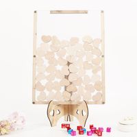 Valentine's Day Simple Style Heart Shape Wood Banquet Party Decorative Props sku image 2