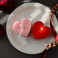 Día De San Valentín Romántico Forma De Corazón Parafina Vela Aromática main image 1